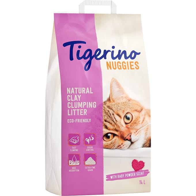 2x14l Nuggies Babypoedergeur Tigerino Kattenbakvulling