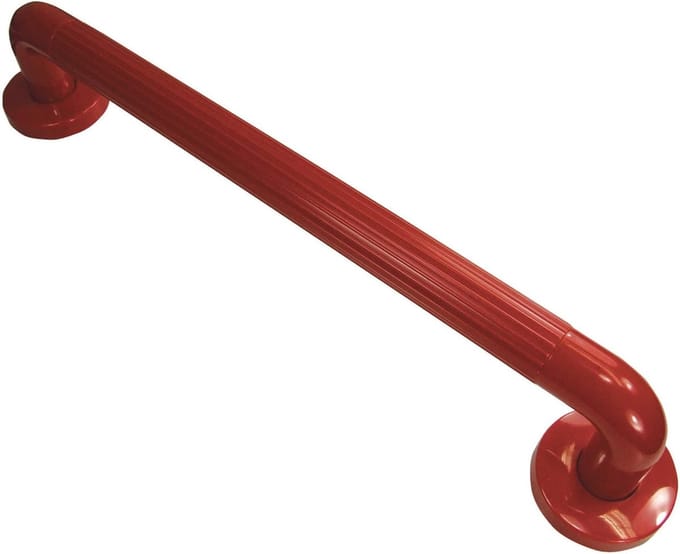 Wandbeugel - Steunbeugel Badkamer - Veiligheid Thuis - Versterkte Bevestiging - 450 mm - Rood