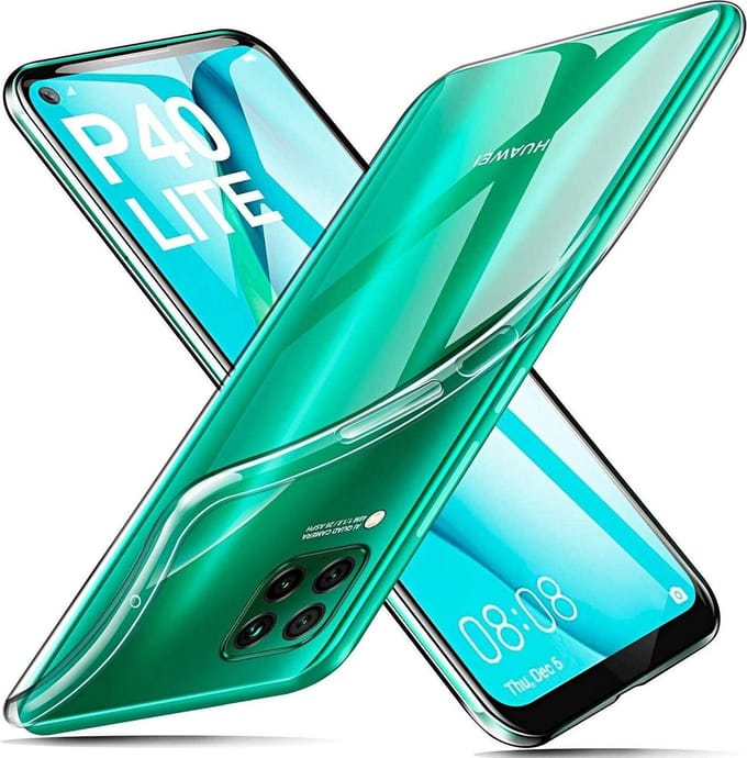 Hoesje Geschikt voor: Huawei P40 Lite - Silicone - Transparant