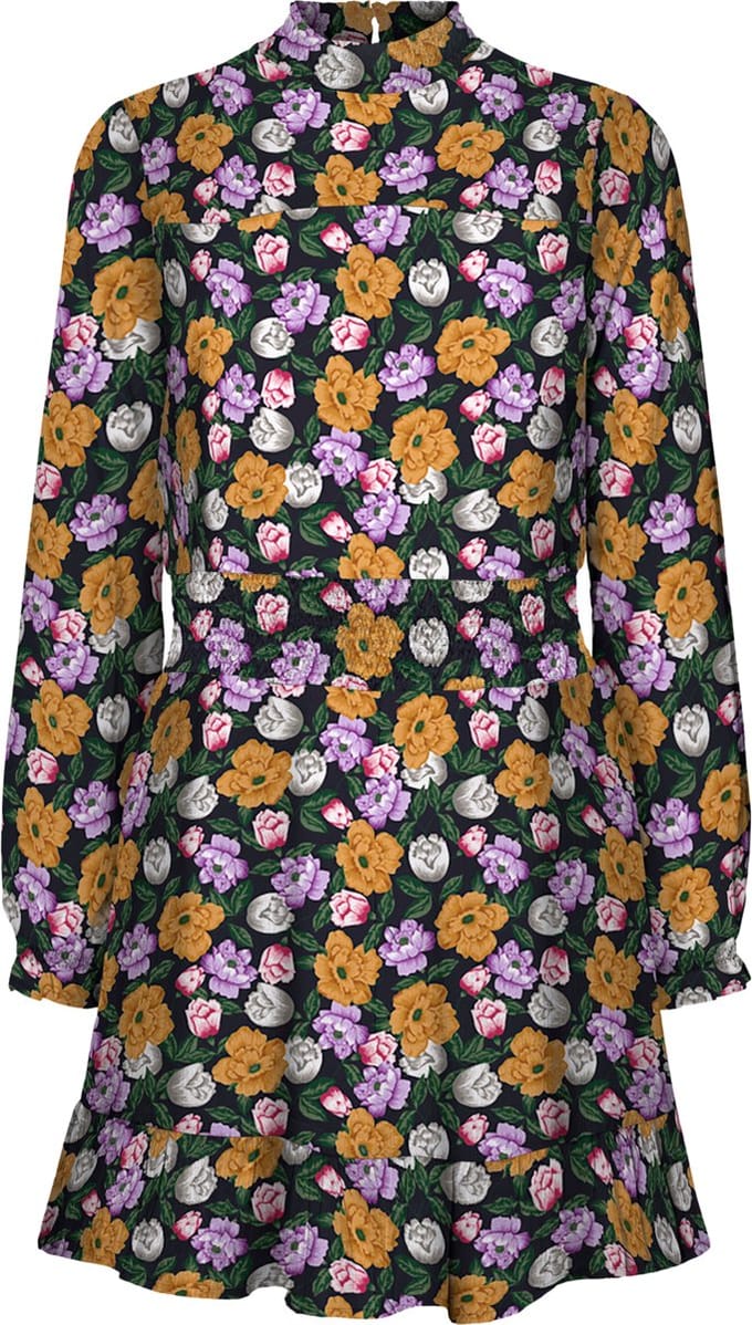 ONLY ONLSTAR L/S SMOCK DRESS PTM Dames Jurk - Maat S