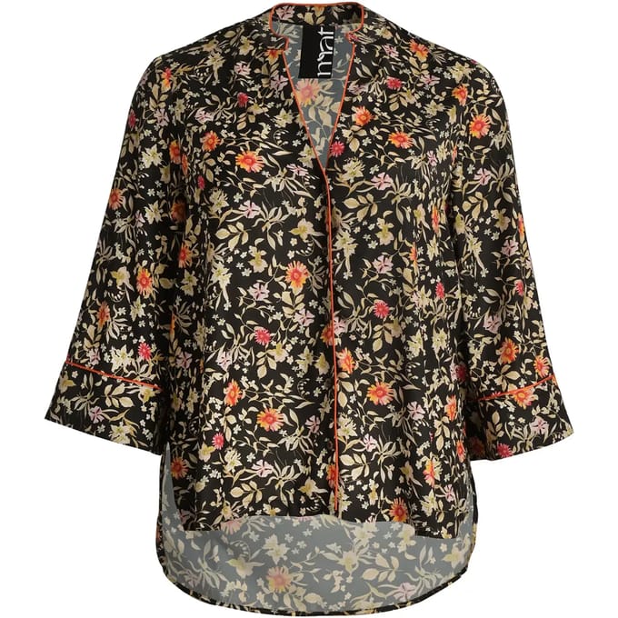 Dames lange mouwen bloemenprint blouse Mat Fashion