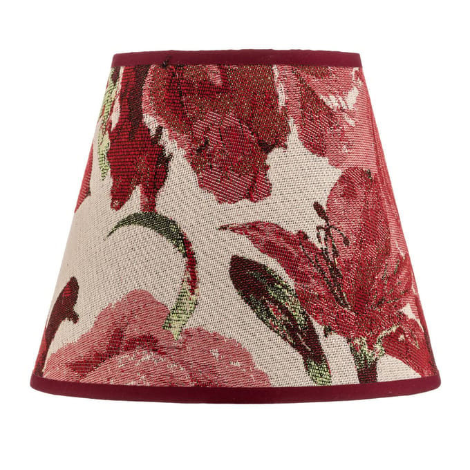 Duolla kap Sofia hoogte 15,5 cm, bloemenpatroon rood