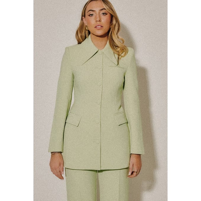 Odd Muse Structured Jacket Pistachio Größe: S | Blazer Outlet | Damen | Grün