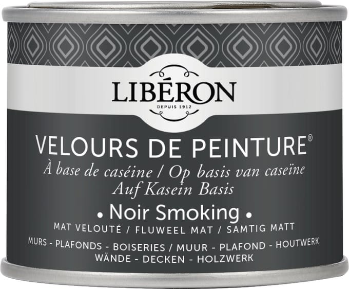 Liberon Velours De Peinture Muurverf - Mat - Noir Smoking - 0,125l
