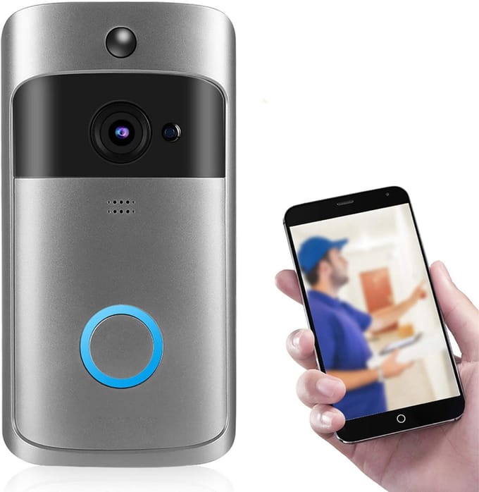 White-Label® Deurbellen met Camera - Video Deurbel - Draadloos - Full HD