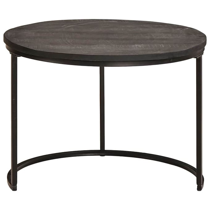 vidaXL - Nesting - Koffietafels - 3 - st - Zwart - 54 - x - 54 - x - 40 - cm