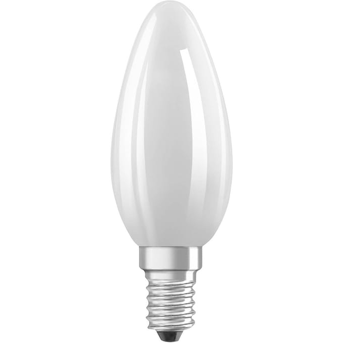 Osram LED Classic E14 Kaars Filament Mat 1.2W 255lm - 840 Koel Wit | Vervangt 25W