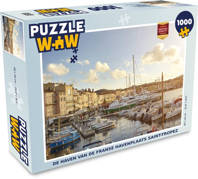 Puzzel De haven van de Franse havenplaats Saint-Tropez - Legpuzzel - Puzzel 1000 stukjes volwassenen