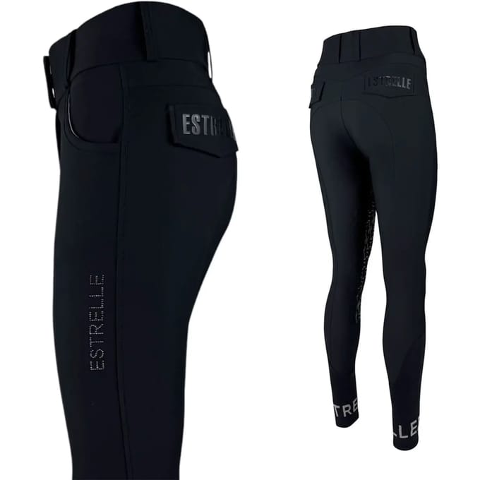 Dames rijbroek met middengrip Estrelle Equestrian Iconic S