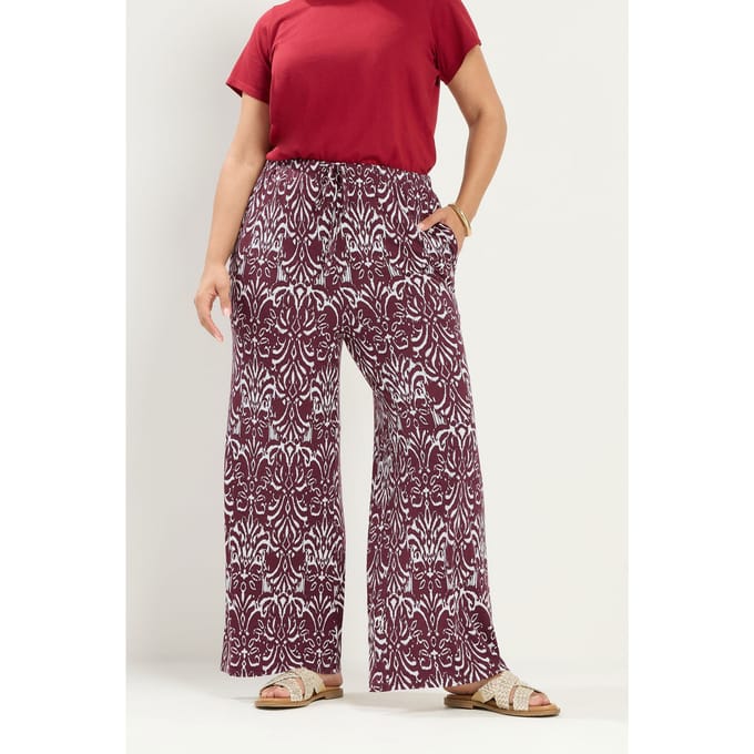 Yours Rode Ikatprint Broek Size Regular > 42