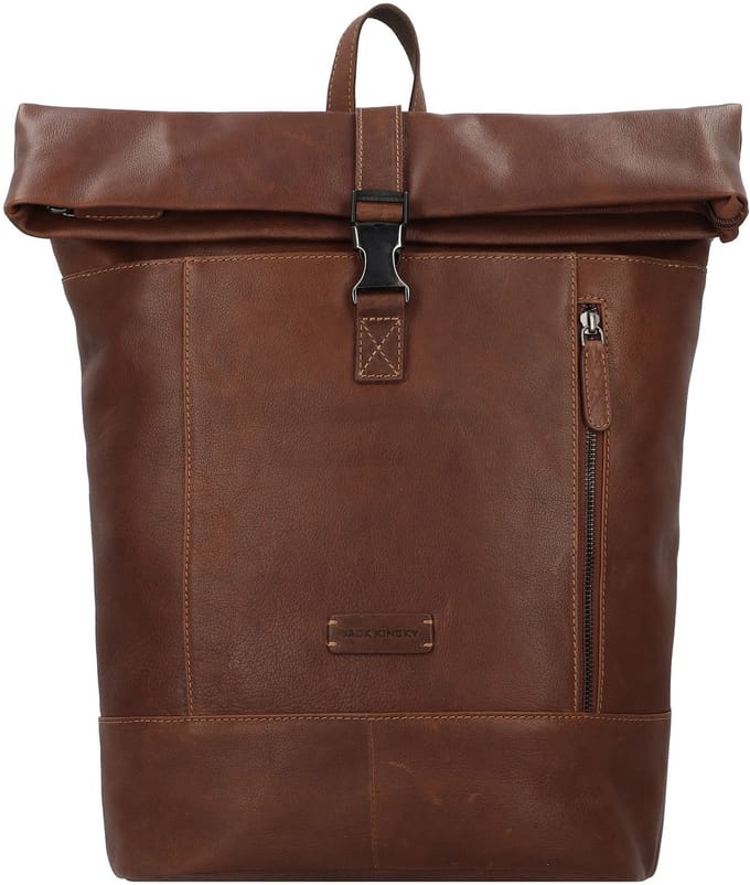 Jack Kinsky Porto Dagrugzak Leer 43 cm Laptop compartiment - 46cm (18,3 duim) - cognac