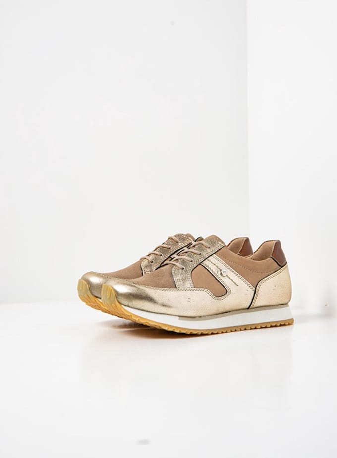 Wolky Dames Sneakers 05804 e-Walk Goud