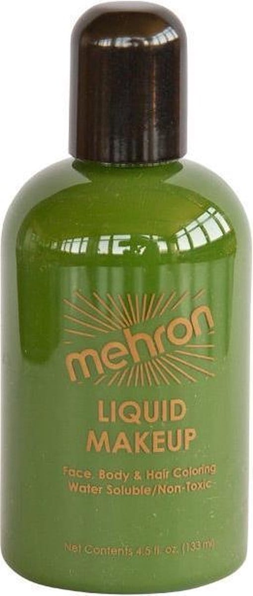 Mehron Vloeibare Schmink op Waterbasis - Groen - 133 ml