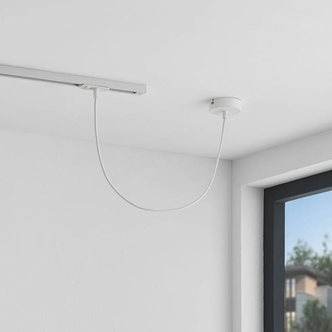 Lindby - 1-fase railverlichting - Metaal, kunststof - wit
