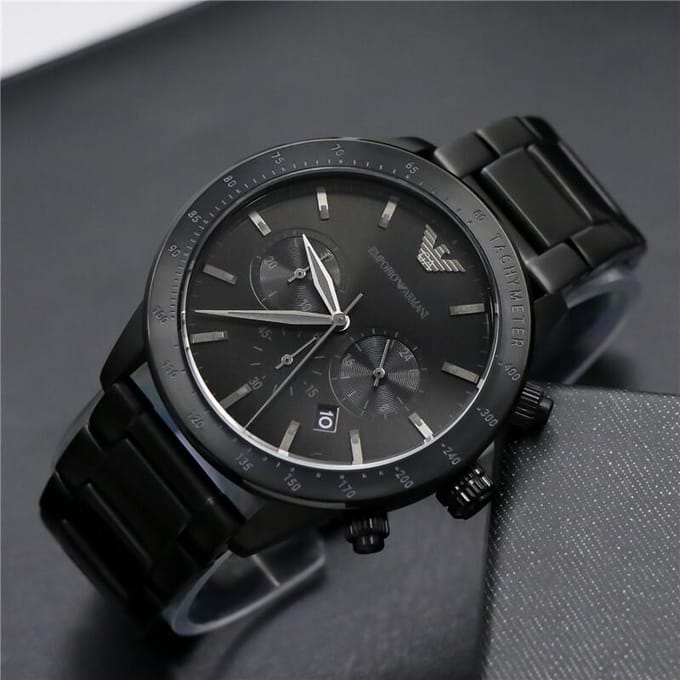 Emporio Armani Horloge AR11242 Zwart