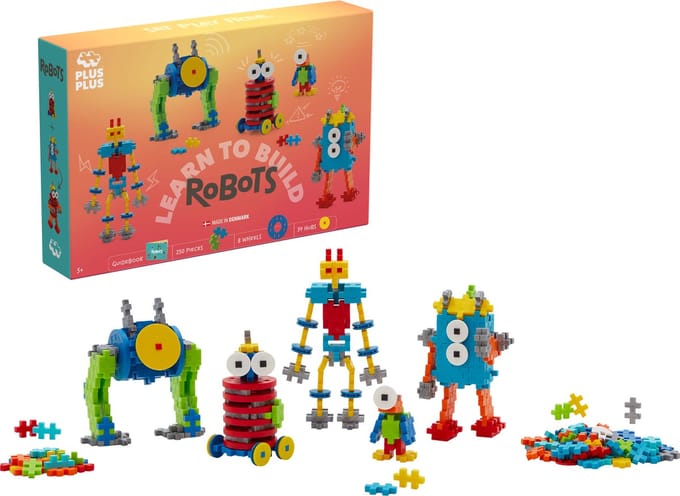 Plus-Plus Learn to Build robot 275 delige bouwset - 3963 - Bouwspeelgoed - Constructiespeelgoed - Set met bouwstenen - Vanaf 5 jaar