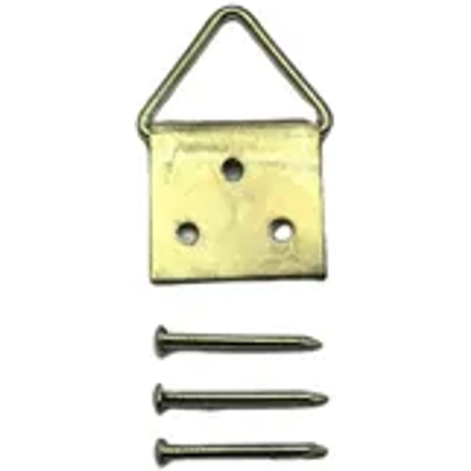 Sencys Muurhaakje Voor Schilderij Vermessingd - 16x16mm - Goud - 10 Stuks