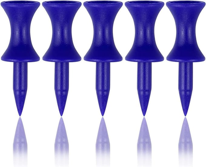 Golf Tees van Plastic 38mm - 100 Stuks, Ideaal voor Precisie en Duurzaamheid op de Golfbaan