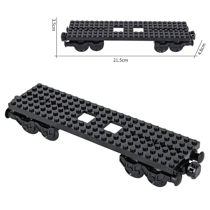 Moc City Creatieve Trein Basis Wiel Onderstel Bouwstenen DIY Gemonteerd Speelgoed Voor Kinderen Kerst Verjaardag Cadeaus