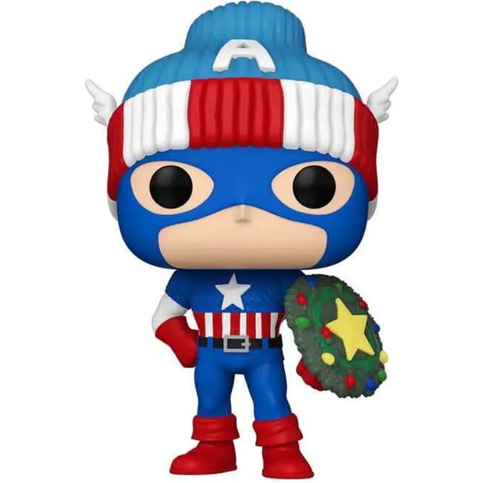 Beeldje Funko Marvel POP! Vinyl Holiday Capt. America
