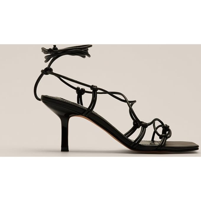 NA-KD - maat 37 -  Knotted Ankle Strap Stilettos Dames Pumps