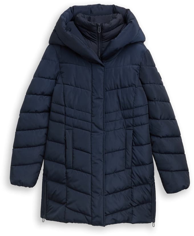 Tom Tailor - Pufferjas in 2-in-1-look - Maat XXXL - sky captain blue