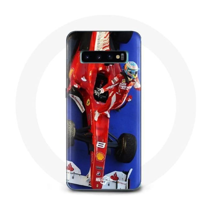 Coque - Fernando Alonso - Samsung Galaxy S10 - Rouge - Formule 1 - Rigide rouge
