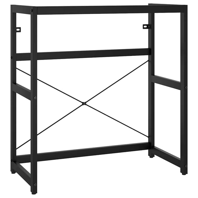 vidaXL - Wastafelframe - met - inbouwwastafel - ijzer - zwart