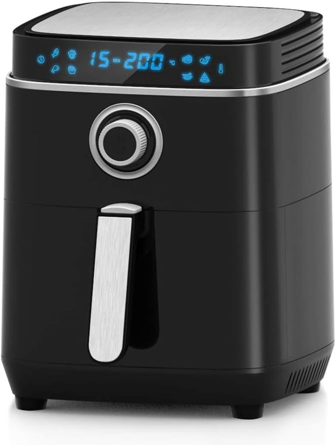 Digitale Heteluchtfriteuse 3,5L - Airfryer met Timer en Temperatuurregeling - Gezond Frituren