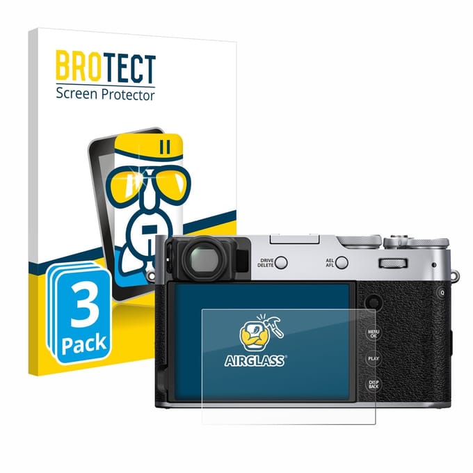 Screenprotector 3 Stuks voor Fujifilm X100V Beschermglas transparant