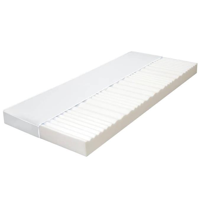 vidaXL - Matras - 7 - Zone - 10 - cm - PU-schuim - H2 - H3 - 140x200 - cm