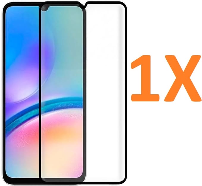Volledige dekking Screenprotector Glas - Tempered Glass Screen Protector Geschikt voor: Samsung Galaxy A06 - 1x