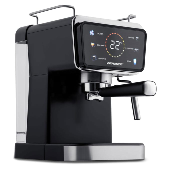 Espressomachine met portafilter 20 bar Berdsen BD-771 zwart