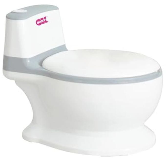 Mini WC voor Kinderen – Potje met Spoelgeluid en Deksel, Antislip Basis, 18+ Maanden