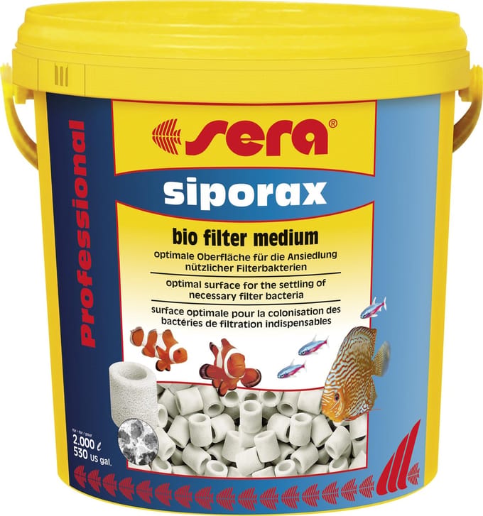 Sera filtermateriaal Siporax Professional 15 mm 10 l