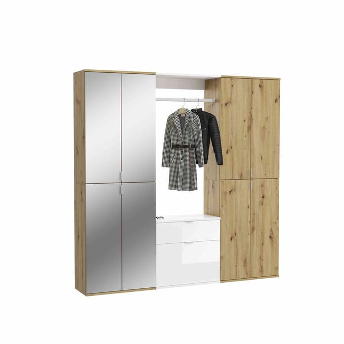 ProjectxCombinatie Artisan NB witte spiegel - 34x183x193cm