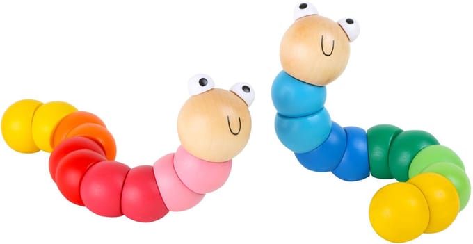 Small Foot - Wooden Caterpillar Motor Skills