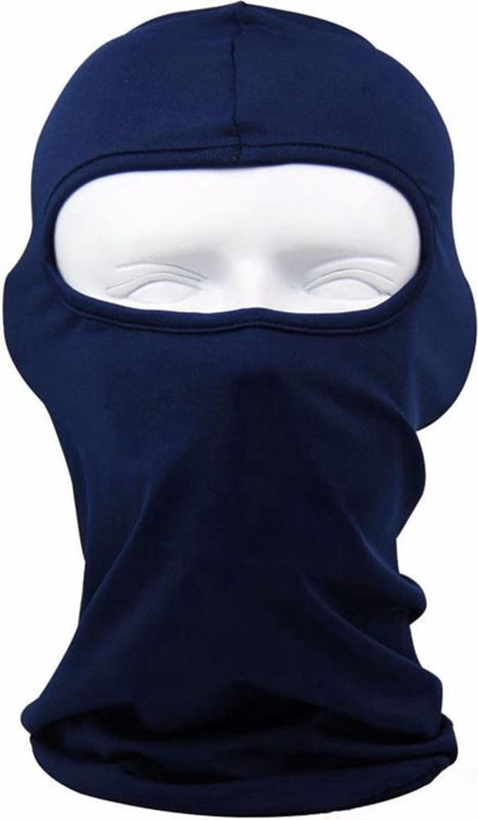 CHPN - Bivakmuts - Bivak muts - Muts - Gezichtsmuts - Blauw - One Size - Elastisch - Motor-3 gaats-Face Mask - Balaclava - Universeel - Skimasker - Snowboardmasker