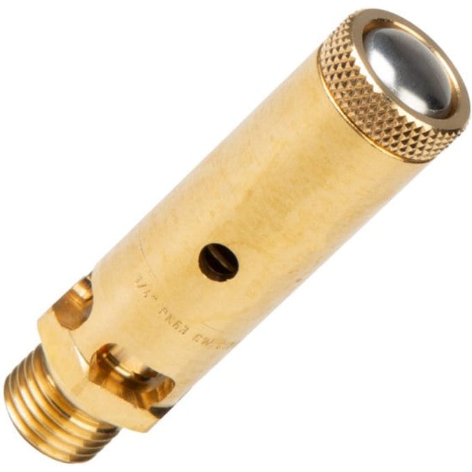 G 1/4'' Messing Vooringesteld Overdrukventiel 15 Bar DN 8 - SFL-B-8-15-014