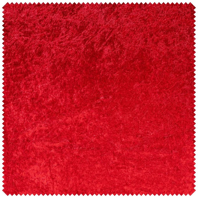 Panne fluwelen stof - Rood