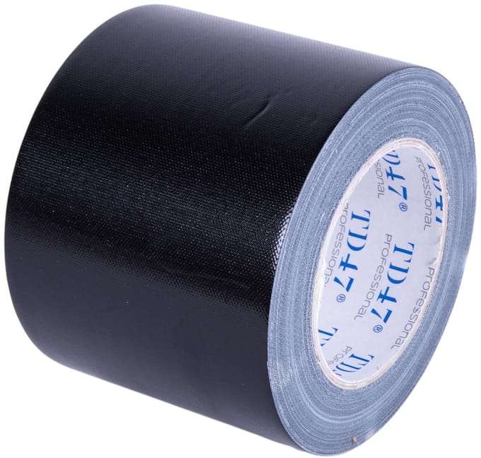 TD47 Professional Gaffa Tape 100mm x 25m Zwart