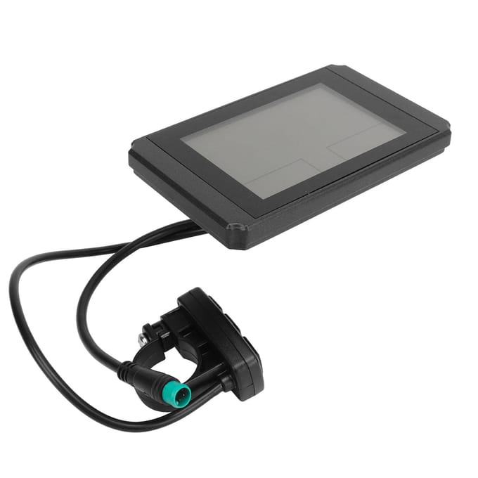 Elektrische Fiets LCD10H Display Elektrische Fiets Scooter LCD Display Meter met Waterdichte Connector gray