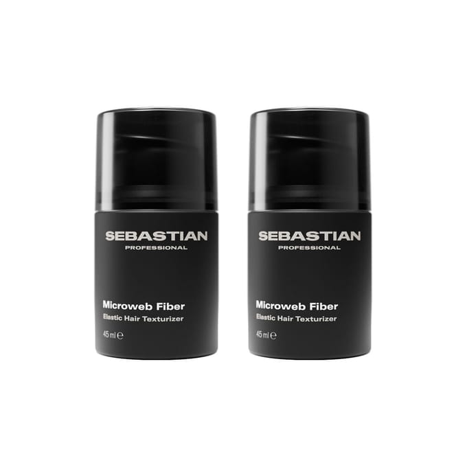 2x Sebastian Microweb Fiber Elastic Hair Texturizer 45ml