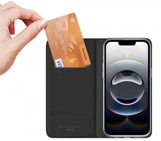 Nevox Vario Series - Book Flip cover iPhone 16e, iPhone 17e Zwart