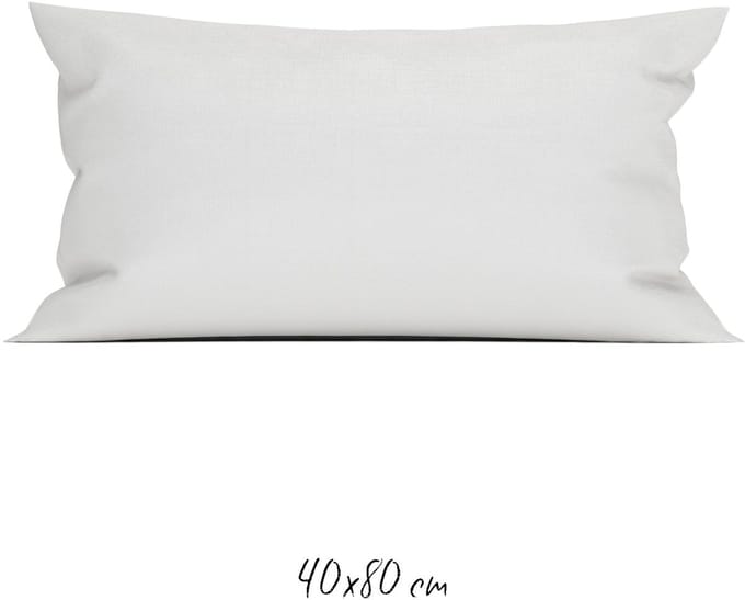 Heckettlane Binnenkussen - 40x80 cm Kussen - Kussenvulling - Voor Sierkussen - 100% Polyester - Wit