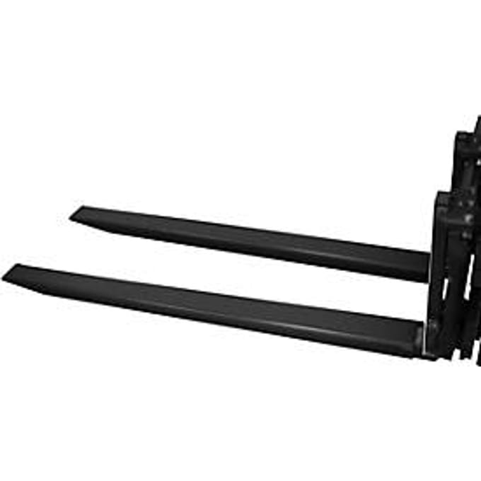 Vorkverlenging, L 2000 x B 100 x 40 mm, zwart