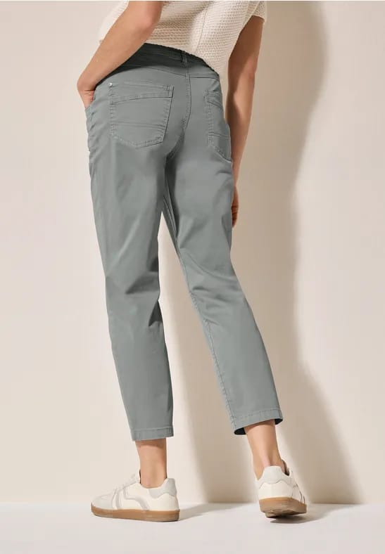 Broek met gewassen look
