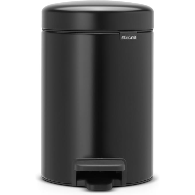 Brabantia NewIcon Prullenbak - 3 liter - Badkamer - Matt Black