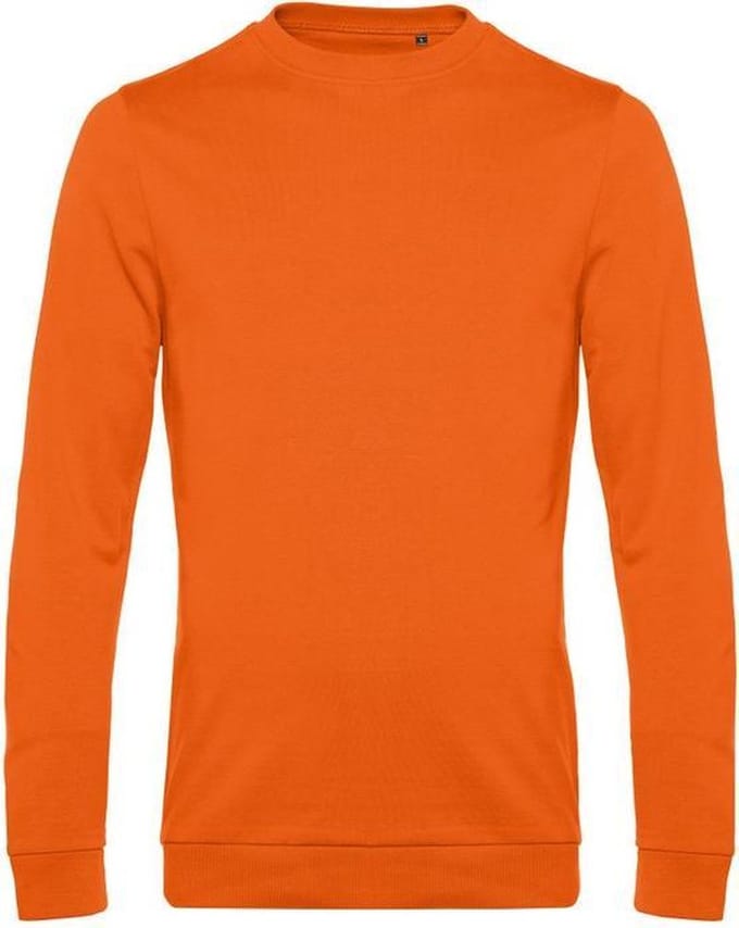 B&C Heren in sweatshirt (Zuiver oranje)