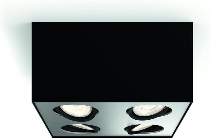 Philips BOX special form black 4x4.5W SELV WGD